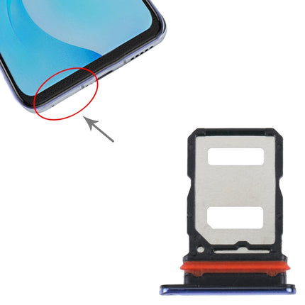 For vivo S7 / V20 Pro SIM Card Tray + SIM Card Tray (Blue)-garmade.com