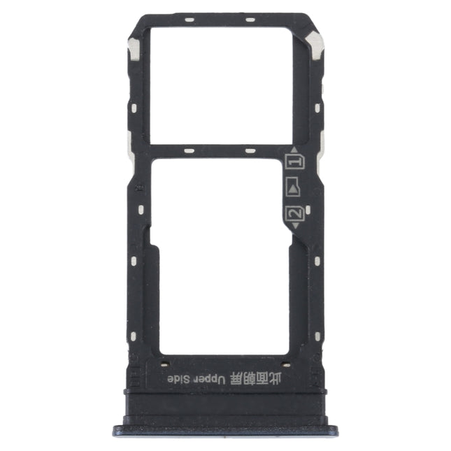 For vivo Y33S / Y33T SIM Card Tray + SIM / Micro SD Card Tray (Black)-garmade.com