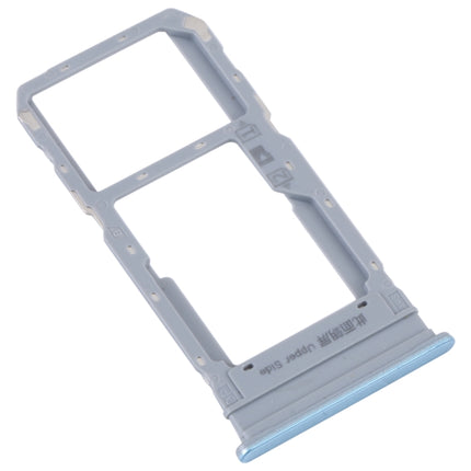 For vivo Y33S / Y33T SIM Card Tray + SIM / Micro SD Card Tray (Blue)-garmade.com