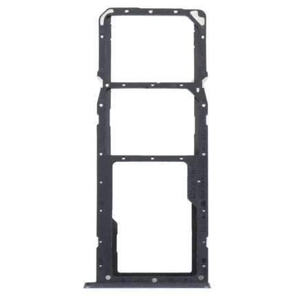 For Realme C35 SIM Card Tray + SIM Card Tray + Micro SD Card Tray (Black)-garmade.com