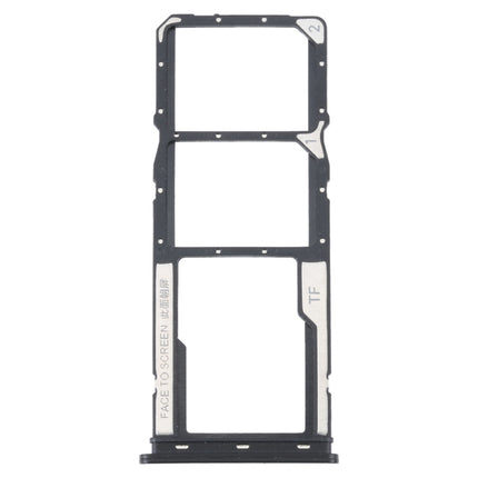 For Xiaomi Redmi A1 2022 / Redmi A1+ SIM Card Tray + SIM Card Tray + Micro SD Card Tray (Black)-garmade.com