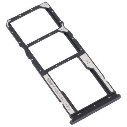 For Xiaomi Redmi A1 2022 / Redmi A1+ SIM Card Tray + SIM Card Tray + Micro SD Card Tray (Black)-garmade.com