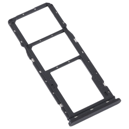 For Xiaomi Redmi A1 2022 / Redmi A1+ SIM Card Tray + SIM Card Tray + Micro SD Card Tray (Black)-garmade.com