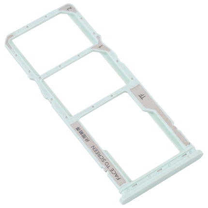 For Xiaomi Redmi A1 2022 / Redmi A1+ SIM Card Tray + SIM Card Tray + Micro SD Card Tray (Green)-garmade.com