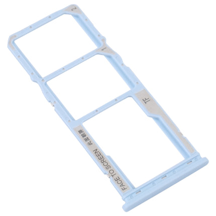 For Xiaomi Redmi A1 2022 / Redmi A1+ SIM Card Tray + SIM Card Tray + Micro SD Card Tray (Blue)-garmade.com