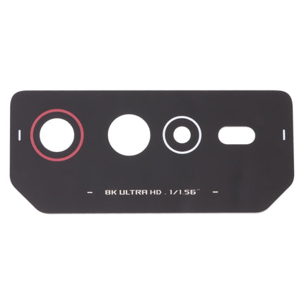 For Asus ROG Phone 6 AI2201-C AI2201-F Back Camera Lens (Black Red)-garmade.com