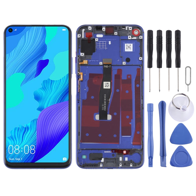 Original LCD Screen For Honor 20 / Huawei Nova 5T Digitizer Full Assembly with Frame(Blue)-garmade.com