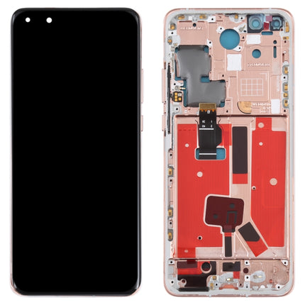 Original LCD Screen For Huawei P40 Pro Digitizer Full Assembly with Frame (Gold)-garmade.com