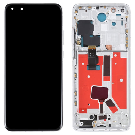 Original LCD Screen For Huawei P40 Pro Digitizer Full Assembly with Frame (Silver)-garmade.com