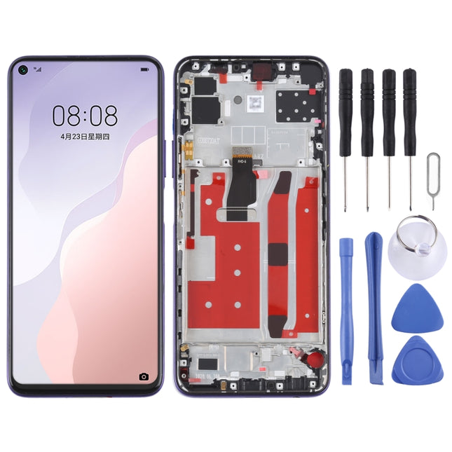 Original LCD Screen For Huawei Nova 7 SE / Honor 30S Digitizer Full Assembly with Frame(Purple)-garmade.com