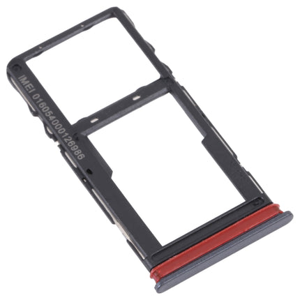 For TCL 30 V 5G Original SIM Card Tray + Micro SD Card Tray(Black)-garmade.com