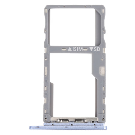 For TCL 10 SE T766H Original SIM Card Tray + SIM / Micro SD Card Tray(Purple)-garmade.com