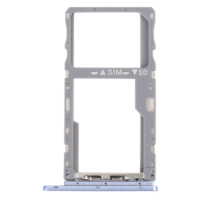 For TCL 10 SE T766H Original SIM Card Tray + SIM / Micro SD Card Tray(Purple)-garmade.com