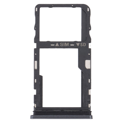 For TCL 30 XE 5G T767W Original SIM Card Tray + Micro SD Card Tray(Black)-garmade.com