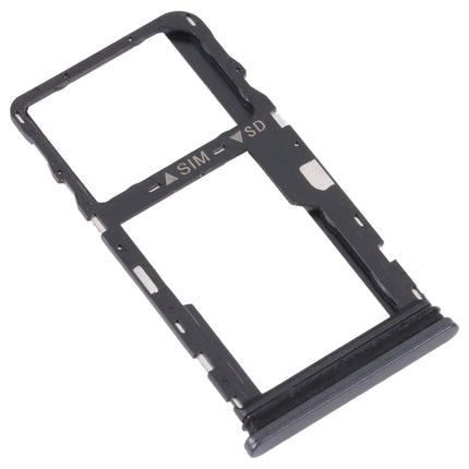 For TCL 30 XE 5G T767W Original SIM Card Tray + Micro SD Card Tray(Black)-garmade.com