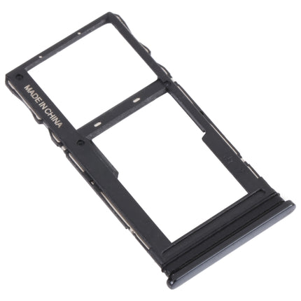 For TCL 20 5G Original SIM Card Tray + SIM / Micro SD Card Tray(Black)-garmade.com