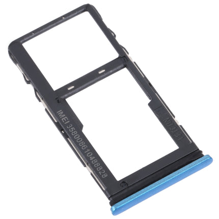 For TCL 20 5G Original SIM Card Tray + SIM / Micro SD Card Tray(Blue)-garmade.com