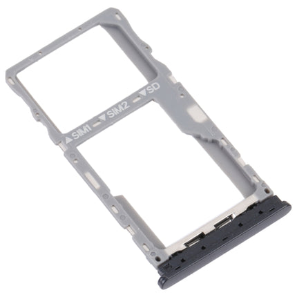 For TCL 20 SE Original SIM Card Tray + SIM / Micro SD Card Tray(Black)-garmade.com