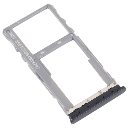 For TCL 20 SE Original SIM Card Tray + SIM / Micro SD Card Tray(Black)-garmade.com