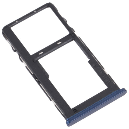 For TCL 20 R 5G Original SIM Card Tray + Micro SD Card Tray(Blue)-garmade.com