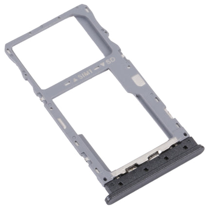 For TCL 20 XE Original SIM Card Tray + Micro SD Card Tray(Black)-garmade.com