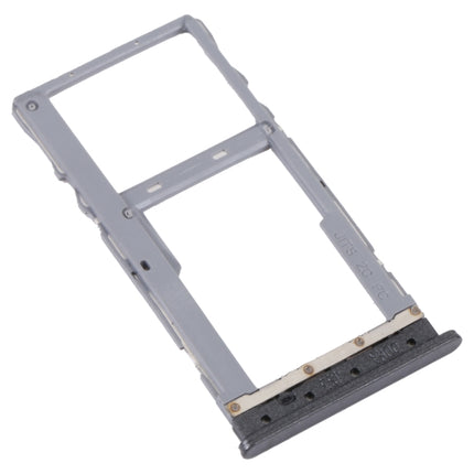 For TCL 20 XE Original SIM Card Tray + Micro SD Card Tray(Black)-garmade.com