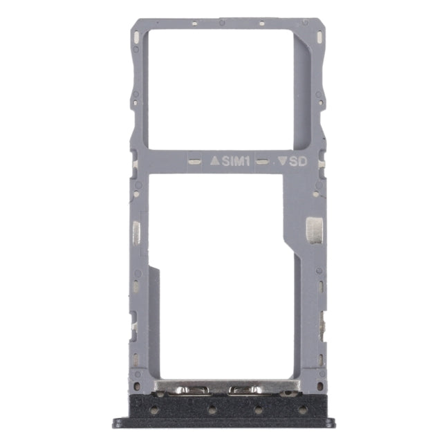 For T-Mobile REVVL 4 4G Original SIM Card Tray + Micro SD Card Tray(Black)-garmade.com