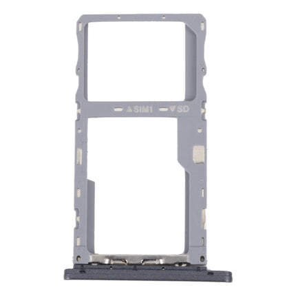 For Alcatel 3L 2020 Original SIM Card Tray + Micro SD Card Tray (Grey)-garmade.com