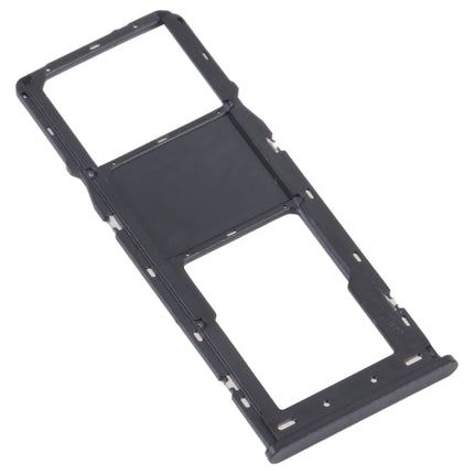 For Alcatel 1V 2021 Original SIM Card Tray + Micro SD Card Tray(Black)-garmade.com