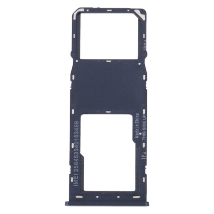 For Alcatel 1V 2021 Original SIM Card Tray + Micro SD Card Tray(Blue)-garmade.com