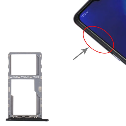 For Alcatel 3X 2019 Original SIM Card Tray + SIM / Micro SD Card Tray (Black)-garmade.com
