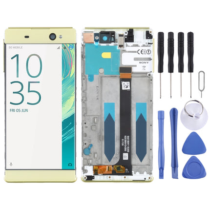 Original LCD Screen For Sony Xperia XA Ultra F3212 Digitizer Full Assembly with Frame(Gold)-garmade.com