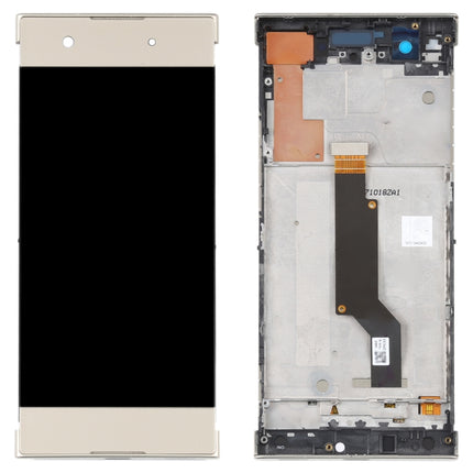 Original LCD Screen For Sony Xperia XA1 G3116 Digitizer Full Assembly with Frame(Gold)-garmade.com