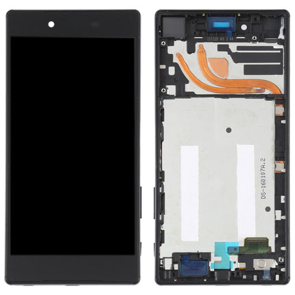 Original LCD Screen For Sony Xperia Z5 Premium E6853 Digitizer Full Assembly with Frame(Black)-garmade.com