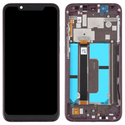 OEM LCD Screen For Nokia X7 / 8.1 / 7.1 Plus Digitizer Full Assembly with Frame(Purple)-garmade.com