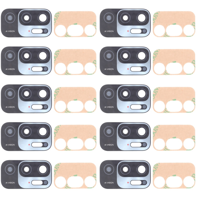 10 PCS Back Camera Lens for Xiaomi Redmi Note 10T 5G-garmade.com