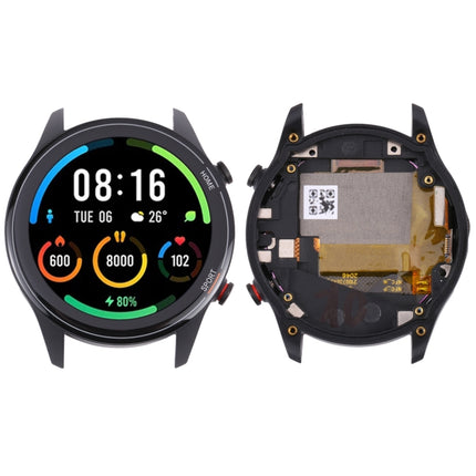 Original LCD Screen For Xiaomi Mi Watch / Watch Color Sport / Watch Revolve Active Digitizer Full Assembly with Frame (Black)-garmade.com
