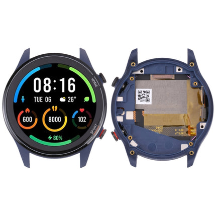 Original LCD Screen For Xiaomi Mi Watch / Watch Color Sport / Watch Revolve Active Digitizer Full Assembly with Frame (Blue)-garmade.com
