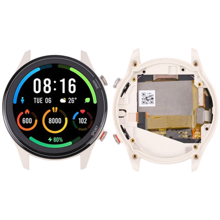 Original LCD Screen For Xiaomi Mi Watch / Watch Color Sport / Watch Revolve Active Digitizer Full Assembly with Frame (White)-garmade.com