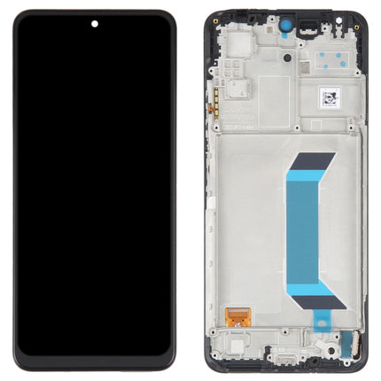 AMOLED Original LCD Screen For Xiaomi Redmi Note 12 China / Note 12 5G / Poco X5 Digitizer Full Assembly with Frame(Black)-garmade.com