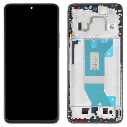 AMOLED Original LCD Screen For Xiaomi Redmi K50 / K50 Pro Digitizer Full Assembly with Frame (Blue)-garmade.com