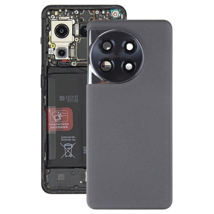 For OnePlus 11 PBH110 Original Battery Back Cover with Camera Lens Cover(Black)-garmade.com