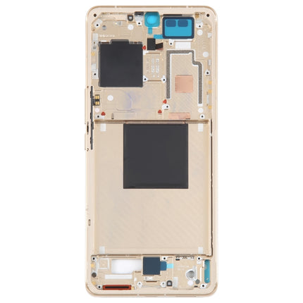 For Xiaomi 12S Ultra Original Front Housing LCD Frame Bezel Plate (Gold)-garmade.com