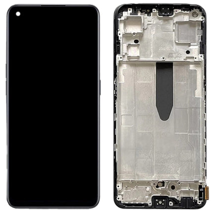 LCD Screen for OnePlus Nord CE 2 5G IV2201 Digitizer Full Assembly with Frame (Black)-garmade.com