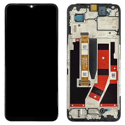 IPS LCD Screen for OnePlus Nord N300 Digitizer Full Assembly with Frame (Black)-garmade.com
