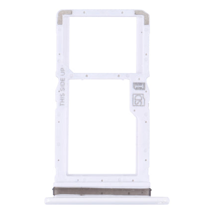 For Motorola Moto One Fusion Plus Original SIM Card Tray + Micro SD Card Tray (White)-garmade.com