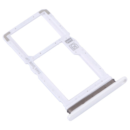 For Motorola Moto One Fusion Plus Original SIM Card Tray + Micro SD Card Tray (White)-garmade.com