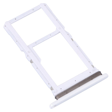 For Motorola Moto One Fusion Plus Original SIM Card Tray + Micro SD Card Tray (White)-garmade.com