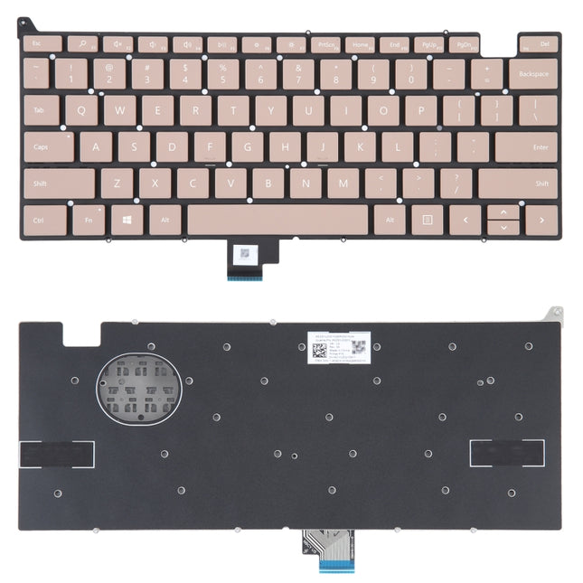 US Version Keyboard without Power Button for Microsoft Surface Laptop Go 1934(Gold)-garmade.com