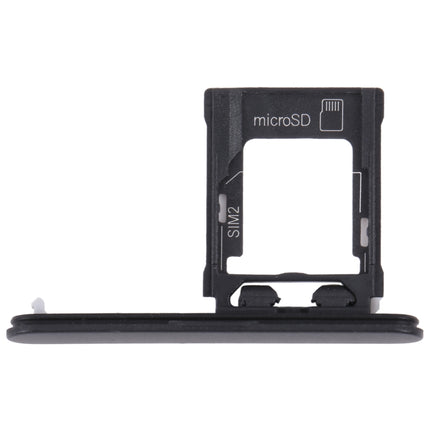 For Sony Xperia XZ1 Compact Original SIM Card Tray + Micro SD Card Tray (Black)-garmade.com